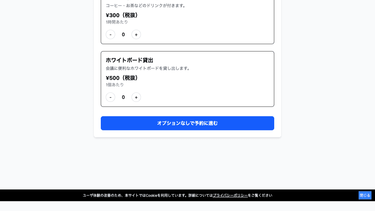 オプション選択画面